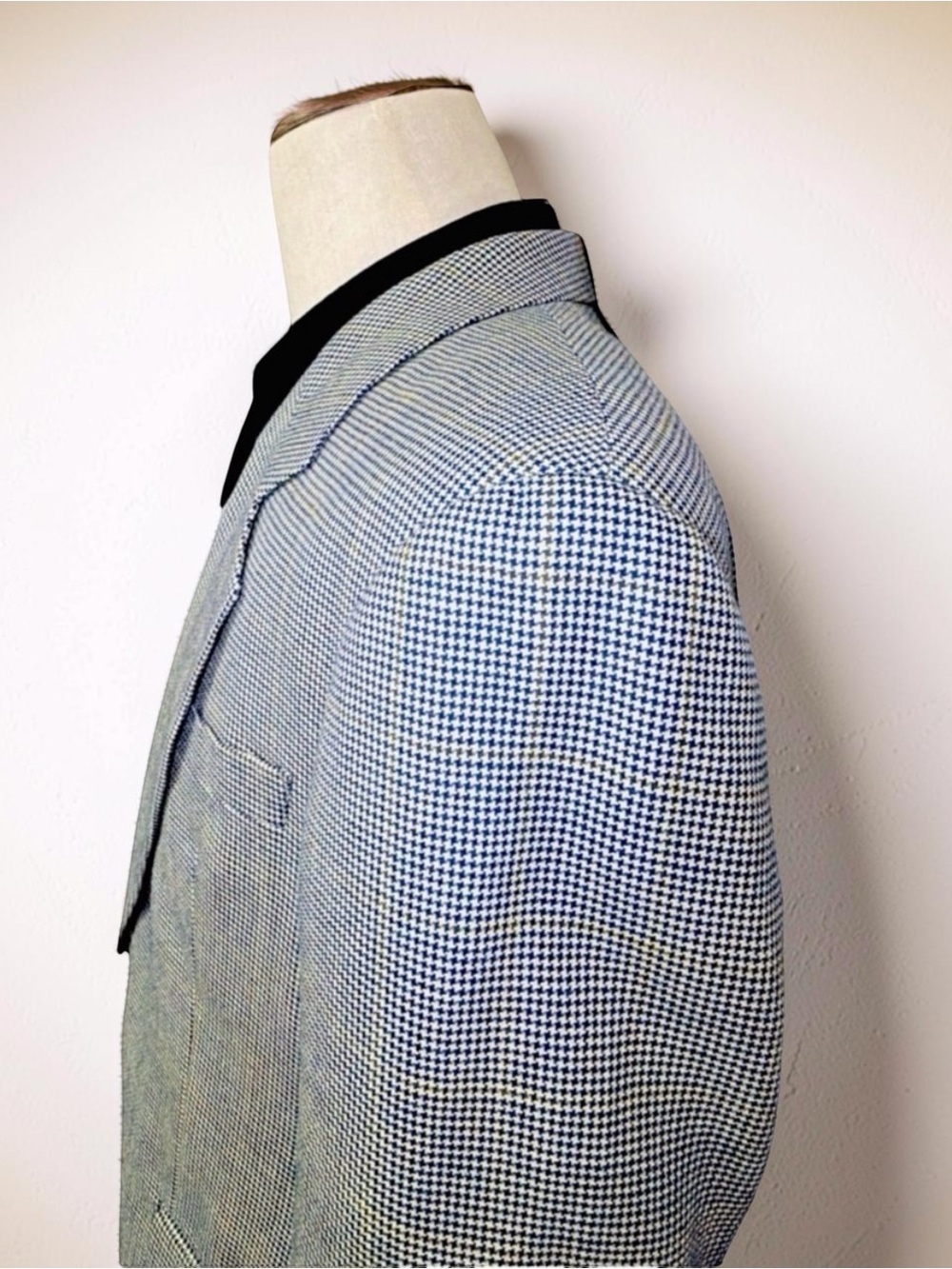 British American House “Delon” 100% Wool Micro Houndstooth Blazer 38R - Picture 12 of 14